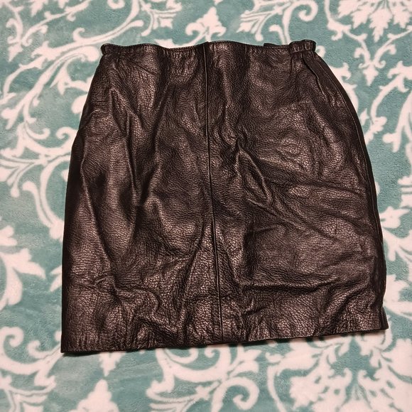Leather Skirt Size 8 - Picture 1 of 6